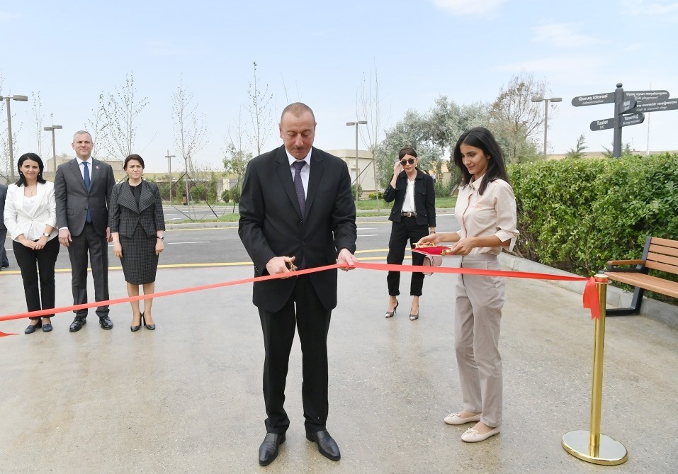 Prezident İlham Əliyev əsaslı şəkildə təmir və bərpa olunan “Yanardağ” qoruğunun açılışında iştirak edib}