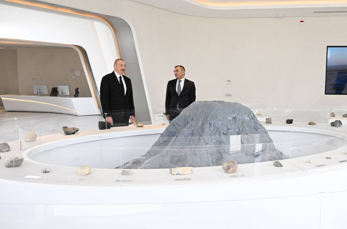 President lham Aliyev attended inauguration of Mud Volcanoes Tourism Complex