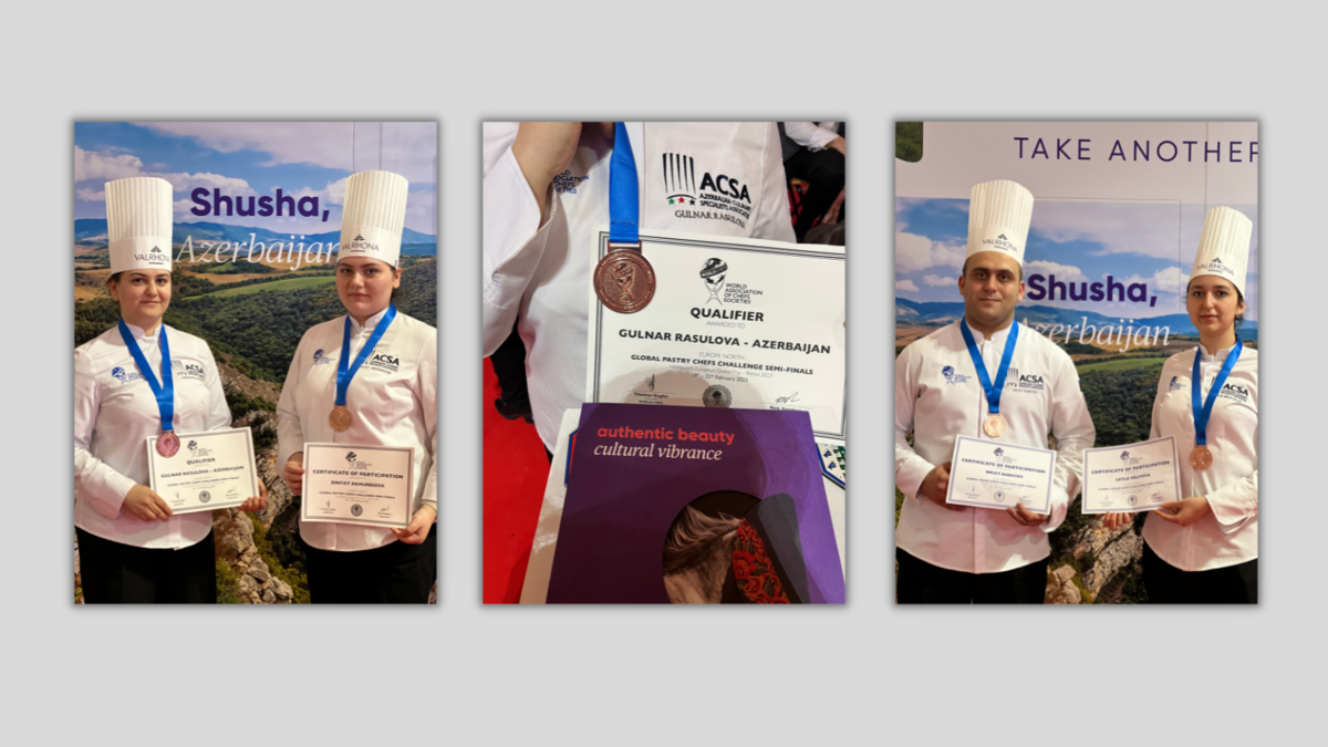 Azərbaycan Milli Kulinariya komandası Avropa üzrə Qlobal Aşpazlar Müsabiqəsində ilk medallarını qazanıb