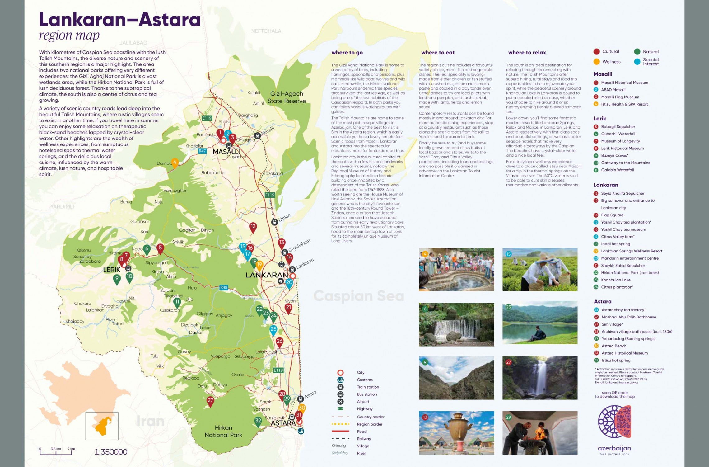 Cənub turizm dəhlizi üzrə Lənkəran-Astara regional xəritəsi hazırlanıb